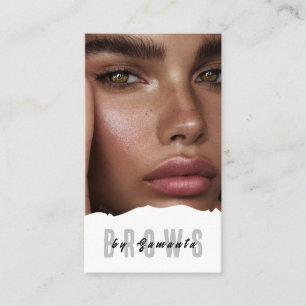Nachsorge für Augenbrauen PMU Microblading Henna S Visitenkarte