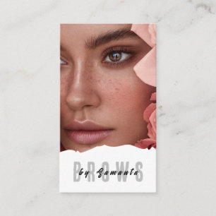 Nachsorge für Augenbrauen PMU Microblading Henna S Visitenkarte