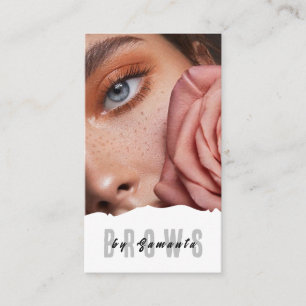 Nachsorge für Augenbrauen PMU Microblading Henna S Visitenkarte