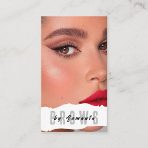 Nachsorge für Augenbrauen PMU Microblading Henna S Visitenkarte