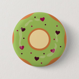 Nachspeise,Donut,Donut geh und brich mein Sommerhe Button