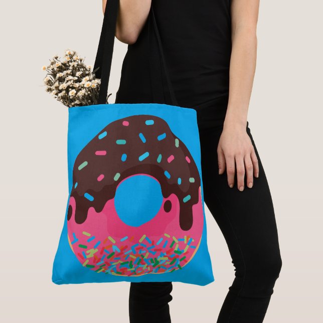 Nachspeise, Regenbogen-Sprinkle-Donut, Doughnut (Von Nahem)