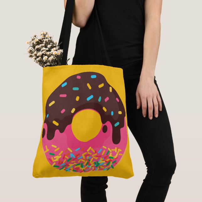Nachspeise, Regenbogen-Sprinkle-Donut, Doughnut (Von Nahem)