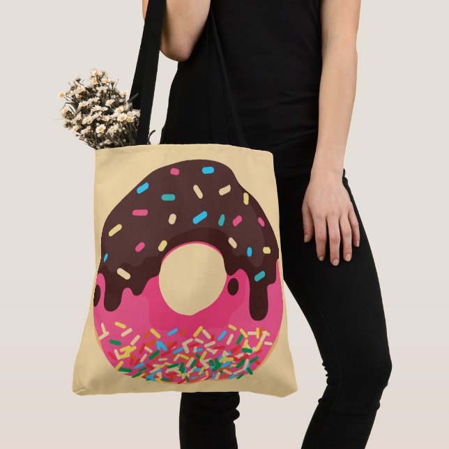 Nachspeise, Regenbogen-Sprinkle-Donut, Doughnut (Von Nahem)
