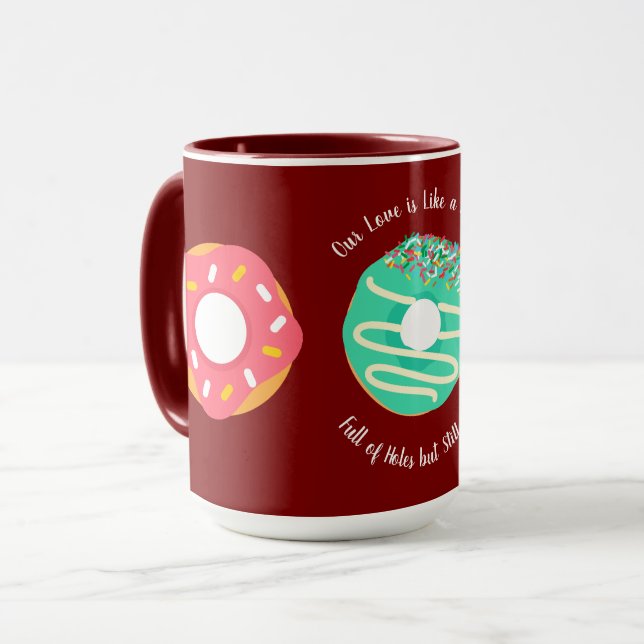 Nachspeise, Süße Donuts, Donuts, Süß,modern Tasse (Vorderseite Links)