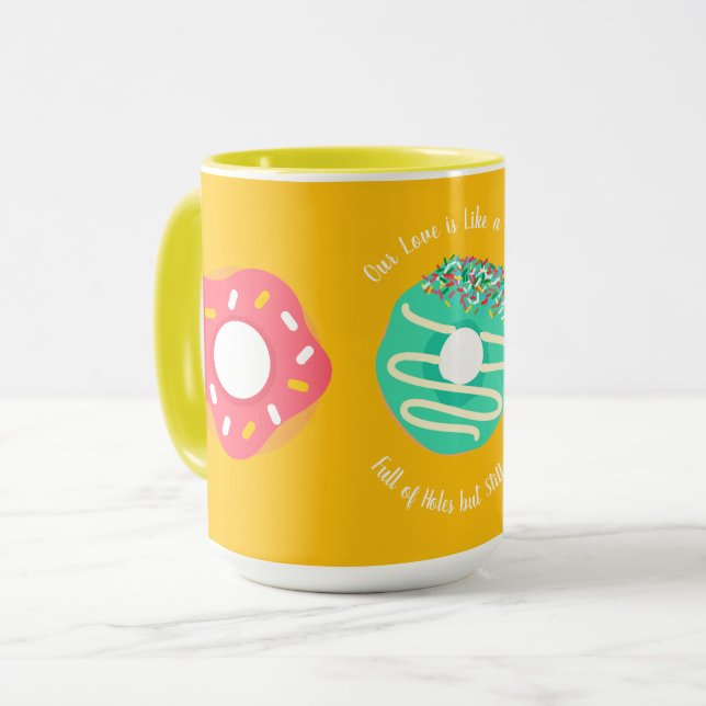 Nachspeise, Süße Donuts, Donuts, Süß,modern Tasse (Vorderseite Links)