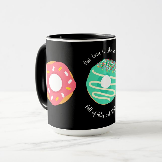 Nachspeise, Süße Donuts, Donuts, Süß,modern Tasse (Vorderseite Links)