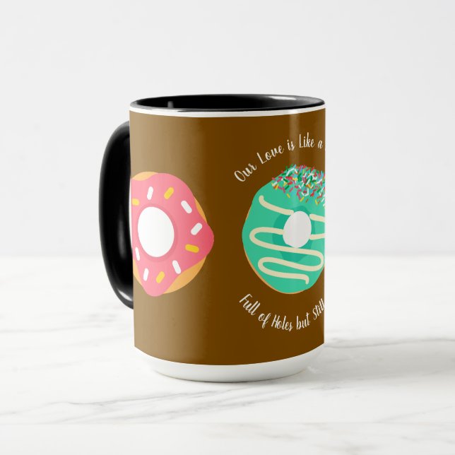 Nachspeise, Süße Donuts, Donuts, Süß,modern Tasse (Vorderseite Links)