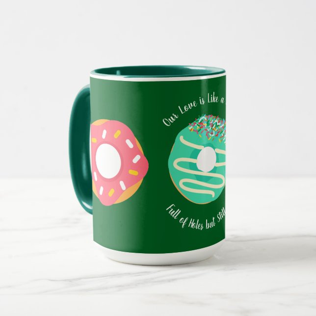 Nachspeise, Süße Donuts, Donuts, Süß,modern Tasse (Vorderseite Links)