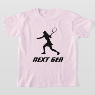 Nächste Generation Tennisspieler im Shirt