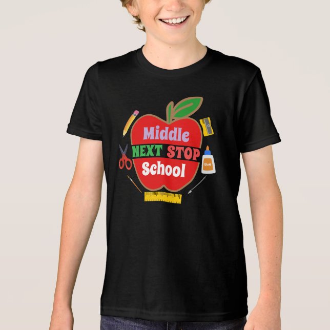 Nächste Phase der Mittelschule Tri-Blend Shirt (Vorderseite)