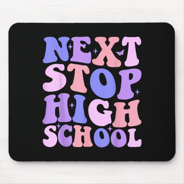 Nächste Station Abitur Mittelstufengraduation Jung Mousepad (Vorne)