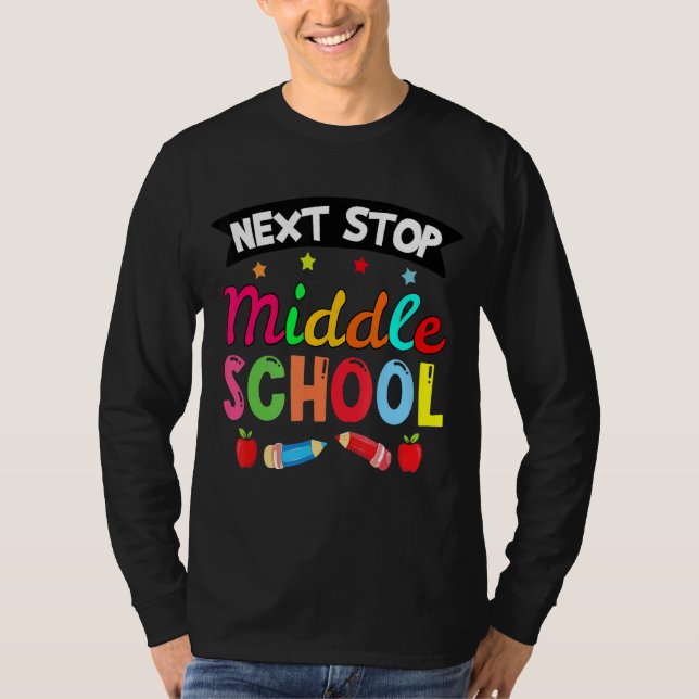Nächste Stufe der Mittelschule Grundschule T-Shirt (Vorderseite)