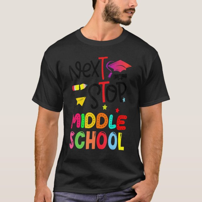 Nächste Stufe der Mittelschule Grundschule T-Shirt (Vorderseite)