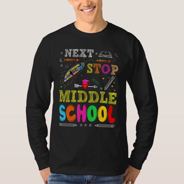Nächste Stufe der Mittelschule Grundschule T-Shirt (Vorderseite)