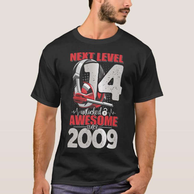 Nächste Stufe Entsperrt 14 Jahre alter Junge 2009  T-Shirt (Vorderseite)