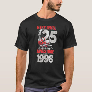 Nächste Stufe Entsperrt 25 Jahre alter Junge 1998 T-Shirt