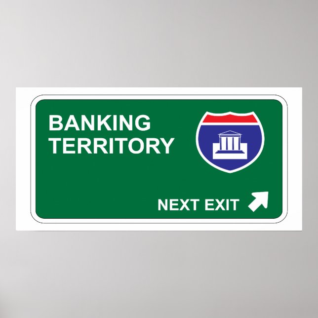 Nächster Bankausgang Poster (Vorne)