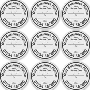 Nächster Fahrzeugservice wegen Aufkleber für die W