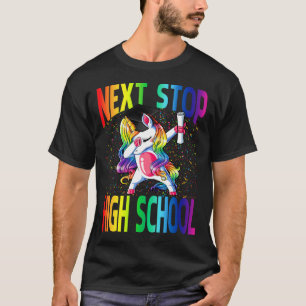 Nächster Stopp High School Abschluss Unicorn T-Shirt