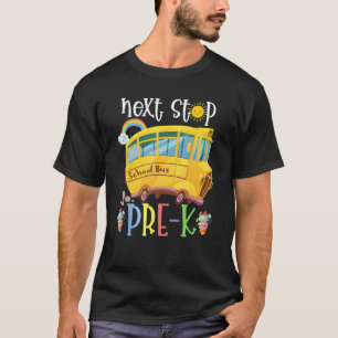 Nächster Stopp in der Vorschule Hallo Vorher Schul T-Shirt