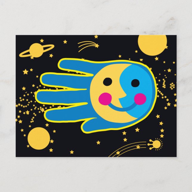 Nächster Vollmond Postkarte (Vorderseite)