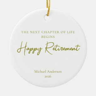 Nächstes Lebenskapitel Beginnt Rentnergeschenk Keramik Ornament