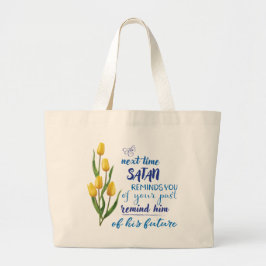 Nächstes Mal, wenn Satan dich erinnert T-Shirt  Jumbo Stoffbeutel