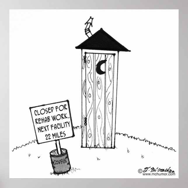 Nächstes Outhouse 35 Meilen Poster (Vorne)