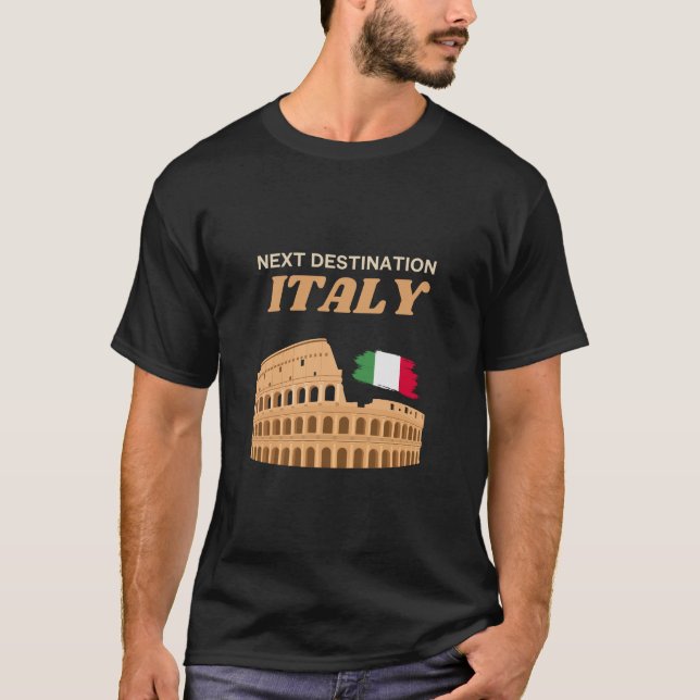 Nächstes Reiseziel: Italien Reisebüro T-Shirt (Vorderseite)