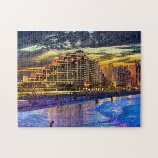 Nacht am Daytona Beach Puzzle (Horizontal)