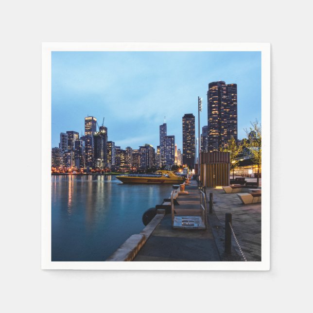 Nacht am Marinestreff Serviette (Vorderseite)