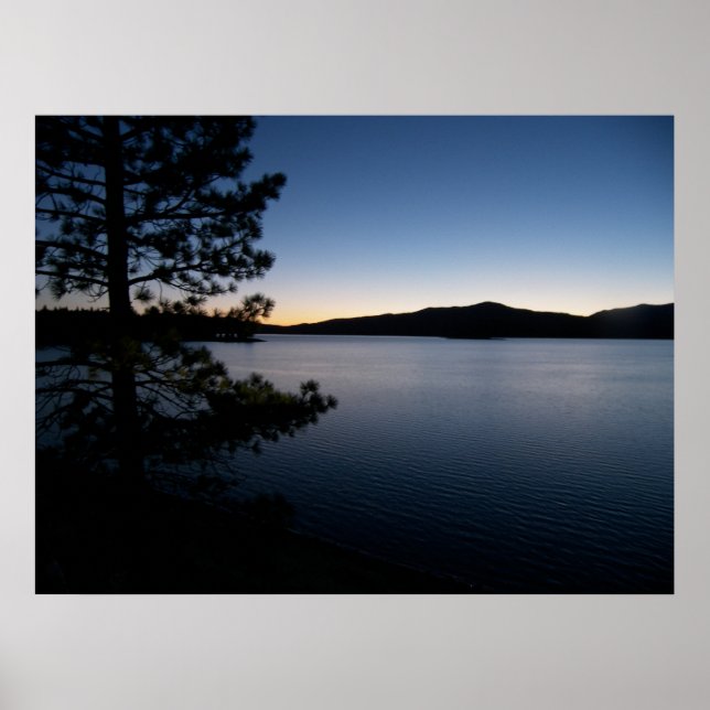 Nacht am See Poster (Vorne)