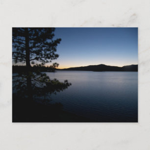 Nacht am See Postkarte