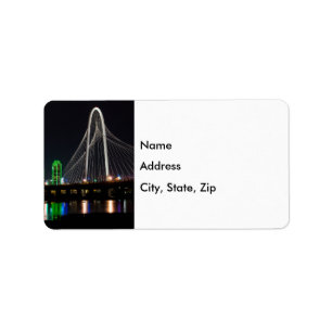 Nacht auf dem Hunt Hill Adressaufkleber