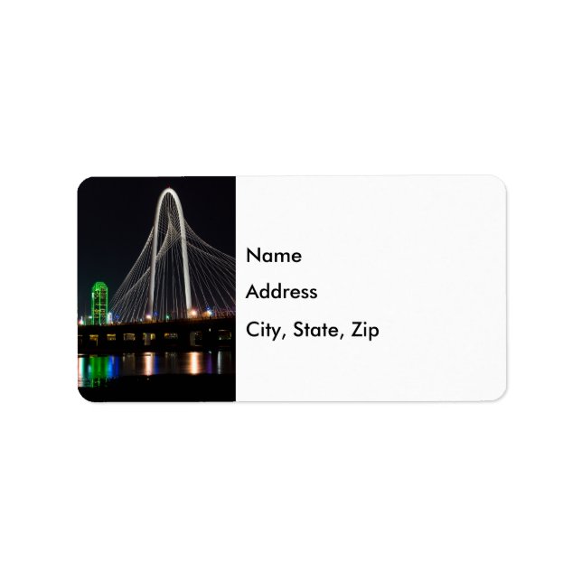 Nacht auf dem Hunt Hill Adressaufkleber (Vorne)