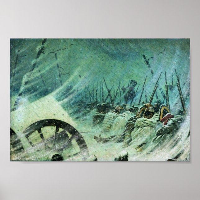 Nacht Bivouac Poster (Vorne)