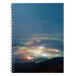 Nacht Blick auf das Nachtmeer der Wolken Japan Kum Notizblock