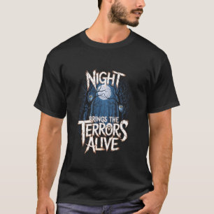 Nacht bringt die Schrecken in den gruseligen dunkl T-Shirt