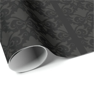 Nacht-Damask-Bögen Geschenkpapier