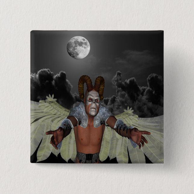 Nacht-Dämon Button (Vorderseite)
