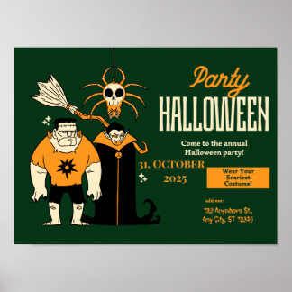 🎃 "Nacht der Untoten" Halloween-Party! Macht euch Poster