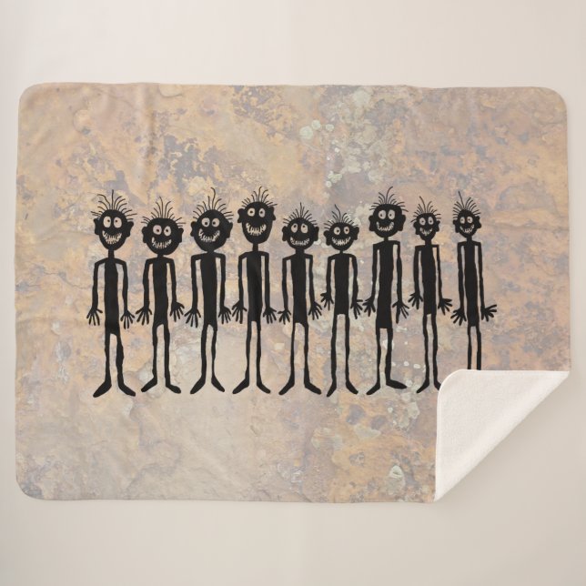 Nacht der Wandergler Petroglyph Sherpadecke (Vorderseite (Horizontal))