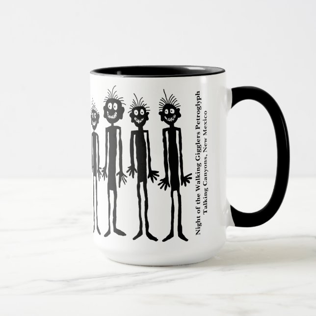 Nacht der Wandergler Petroglyph Tasse (Rechts)