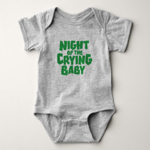 Nacht des schreienden Baby-T - Shirt-Entwurfs Baby Strampler