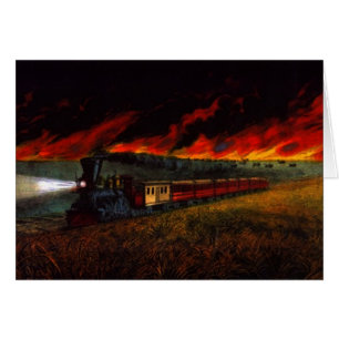 Nacht Fahrt mit der Bahn