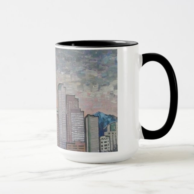 Nacht fällt auf Denver Tasse (Rechts)