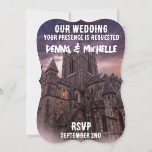NACHT GOTHIC TEMPLATE WEDING INVITAATIONS EINLADUNG