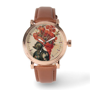 NACHT HELMET, DRAGONEN UND ROTES FEATHER ARMBANDUHR