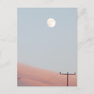 Nacht Himmel Lichter Mond Sterne Astronomie Weltra Postkarte